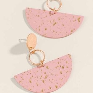 Semi Circle Drop Earrings